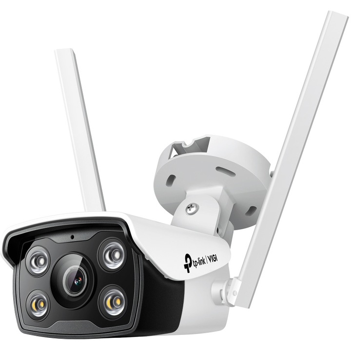 TP-LINK VIGI C340-W(4MM) IP & Wi-Fi-s Kamera, Kültéri, Éjjellátó, 4 megapixel, 4mm Objektív, Fekete/Fehér