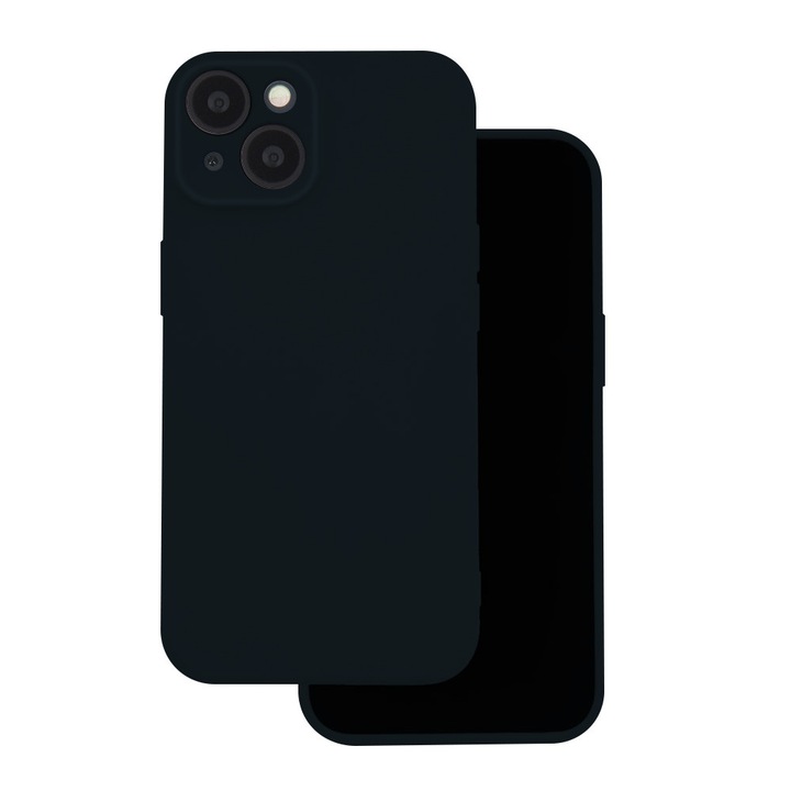 Google Pixel 11 Pro 5G kompatibilis szilikon hátlaptok, velúr belsővel, matt, fekete, Silicon