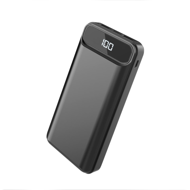 Baterie externa 20000 mah Aspor A396PD, Type C, Quick charge 4.0, afisaj LED