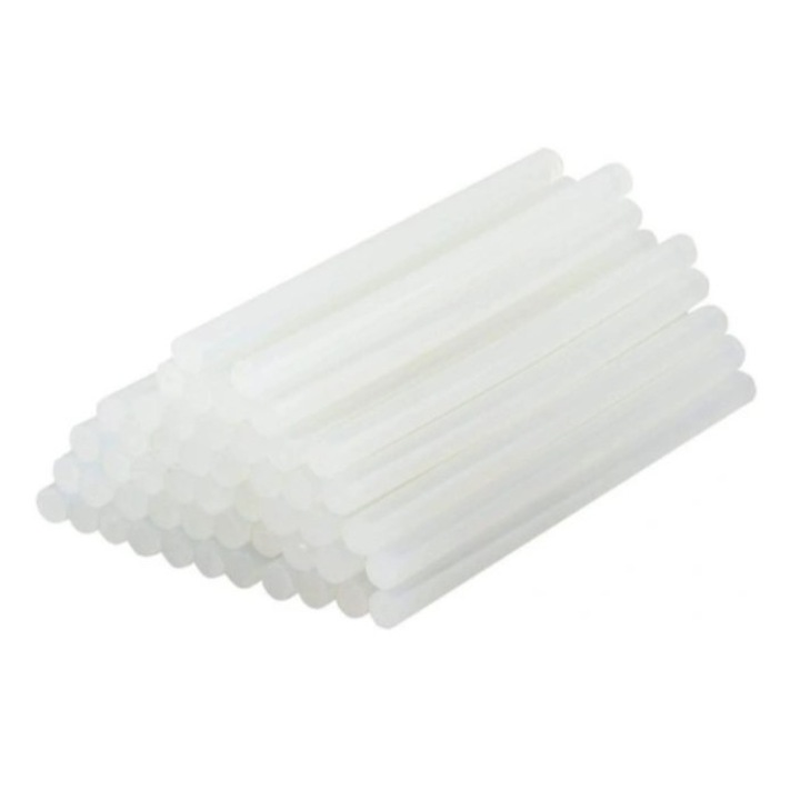 Set 10 rezerve pentru pistol de lipit, 11 mm x 19 cm, Transparent