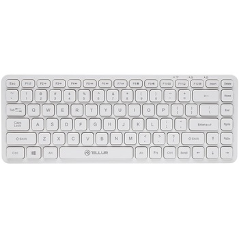 Tastatura fara fir Tellur, Mini, Alb