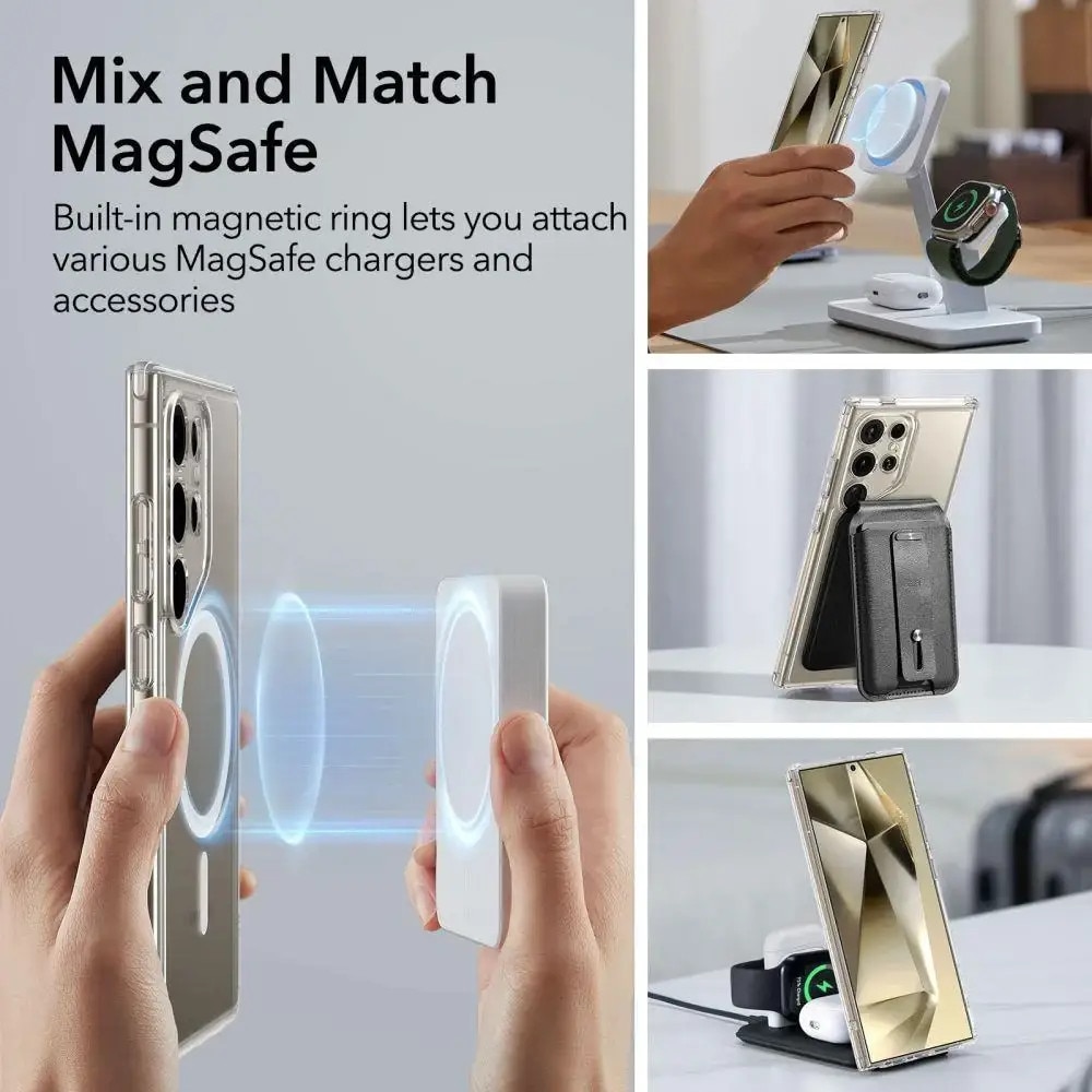 Husa pentru Samsung Galaxy S24 Ultra - ESR Classic Hybrid HaloLock - Clear