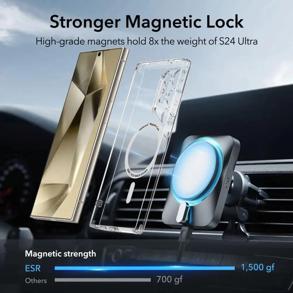 Husa pentru Samsung Galaxy S24 Ultra - ESR Classic Hybrid HaloLock - Clear