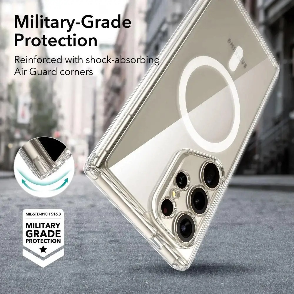 Husa pentru Samsung Galaxy S24 Ultra - ESR Classic Hybrid HaloLock - Clear