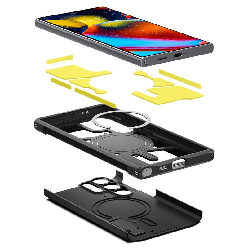 Carcasa Spigen Tough Armor MagSafe compatibila cu Samsung Galaxy S24 Ultra Black