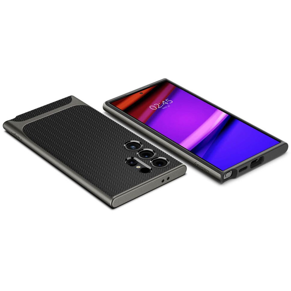 Husa pentru Samsung Galaxy S24 Ultra - Spigen Neo Hybrid - Gunmetal