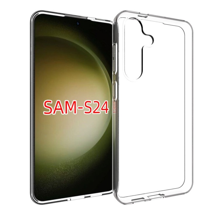 Cellect Samsung Galaxy S24 vékony szilikon tok átlátszó (TPU-SAM-S24-TP) (TPU-SAM-S24-TP)