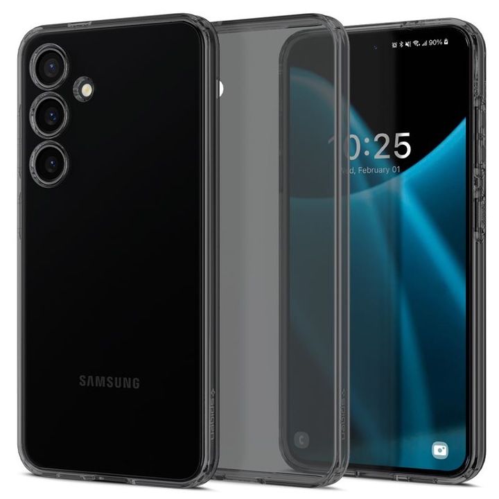 Калъф Spigen за Samsung Galaxy S24, Liquid Crystal, Прозрачен, Опушен