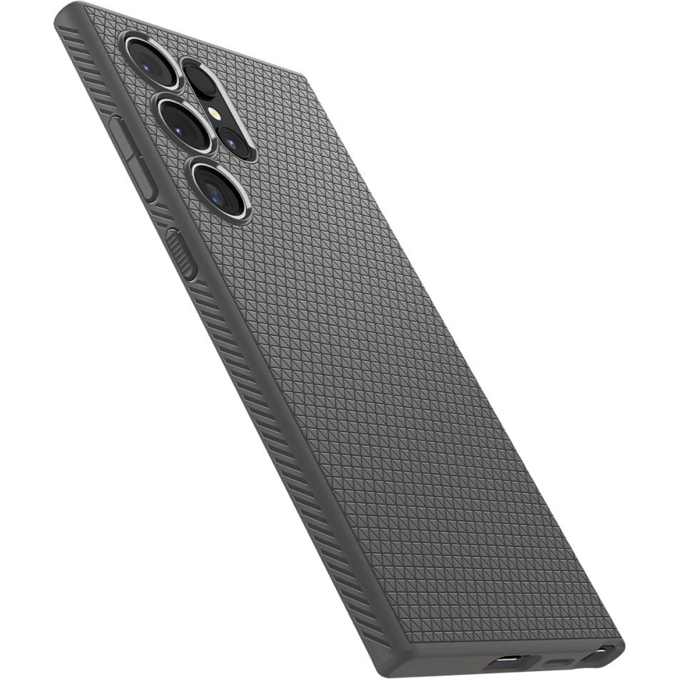 Carcasa Spigen Liquid Air compatibila cu Samsung Galaxy S24 Ultra Gray