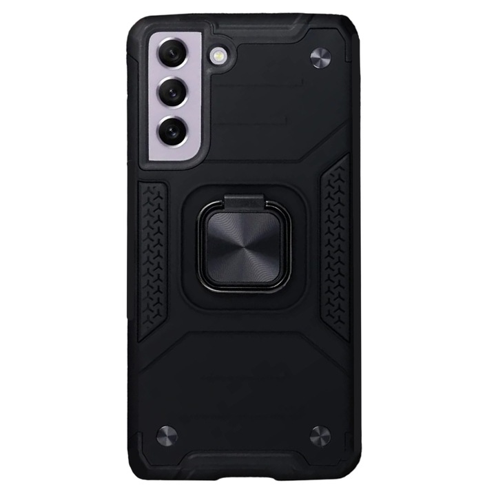 Daden® tok Samsung Galaxy A15 kompatibilis, Premium Hybrid Armor Kickstandhoz, ütésálló, felső védelem, fekete