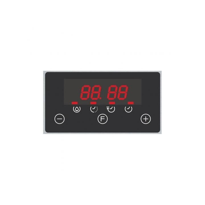 Cuptor electric, EOE-4530 X, Edesa, Incorporabil, 40 L, 45 cm h, sticla neagra/inox, EasyClean, LED, 8 programe