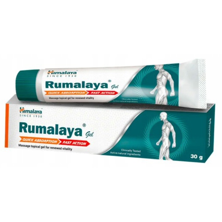Orvosi eszköz fájdalomcsillapításra, Rumalaya Gel, Himalaya, 30 G, ízületek és izmok