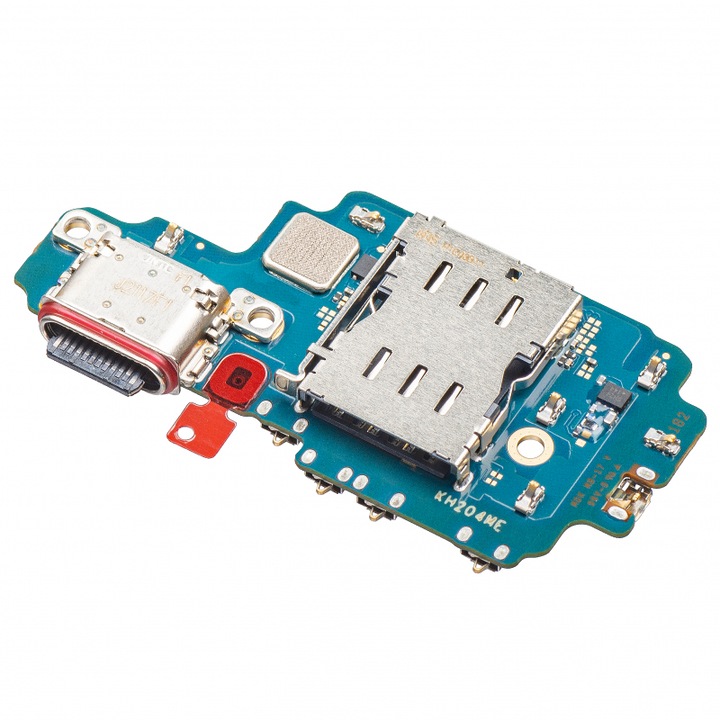 Placa cu Conector Incarcare - Microfon - Modul Cititor SIM Samsung Galaxy S22 Ultra 5G S908, Grip Pro, H59, Service Pack