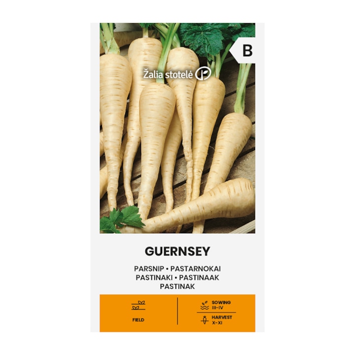 Seminte, Pastarnac Guernsey, Žalia Stotelė, plic, 3 grame