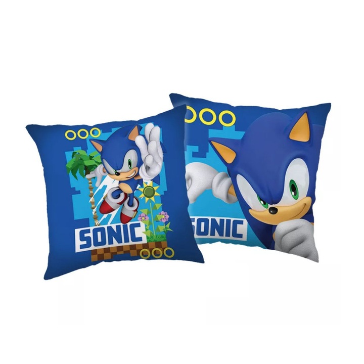 Декоративна възглавница Sonic the Hedgehog, 40x40 см