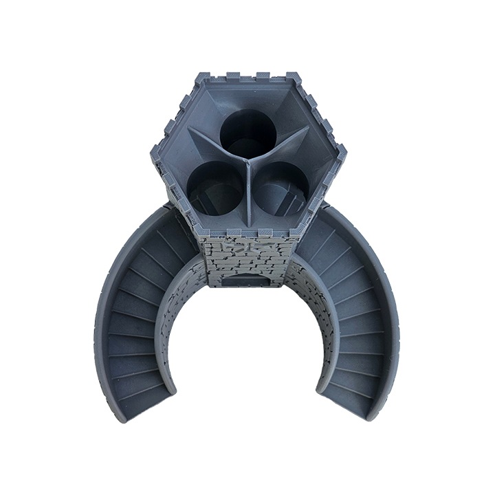 Turn de Zaruri, D&D Dice Tower, Double Stairway, Gri