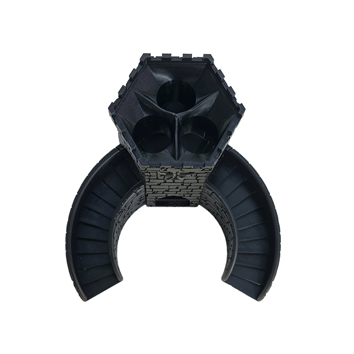 Turn de Zaruri, D&D Dice Tower, Double Stairway, Negru