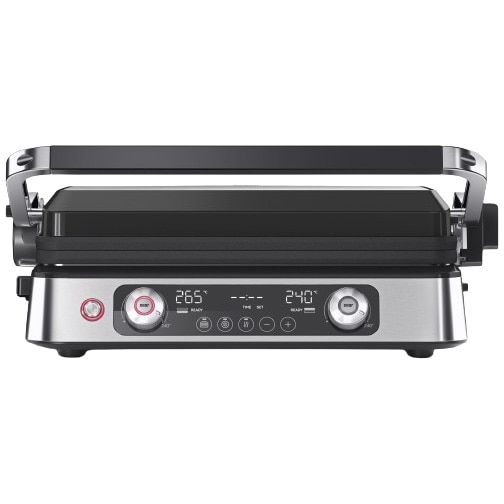 Gratar electric Braun MultiGrill 9 Pro CG9140, 2200 W, 3 moduri de gatire, 2 zone de gatit cu termostate electronice independente, 3 programe automate, 1 set plăci detasabile, desc