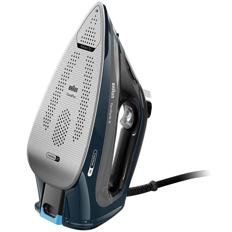 Braun TexStyle 9 SI 9682 DB - Stoomstrijkijzer - EloxalPlus Strijkzool Anti Druppel 3200 W Donkerblauw