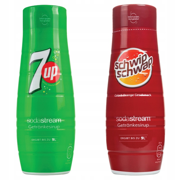 Szörpkészlet, Sodastream Schwip Schwap Cola Orange és 7UP, 440ml