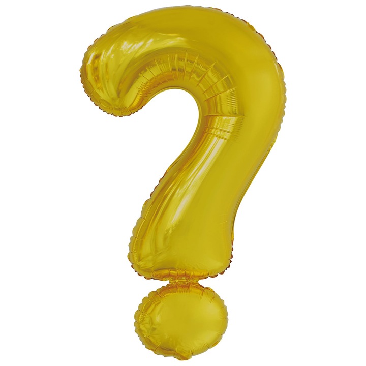 Balon semnul intrebarii, Folie, Auriu