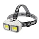 Lanterna de cap LED SIKS, Profesionala, Incarcare USB, Senzor Miscare, 4 Moduri Lumina, 2 Nivele De Intensitate, Pentru Pescuit, Vanatoare, Munca, Indicator Baterie, HX816S, Bej