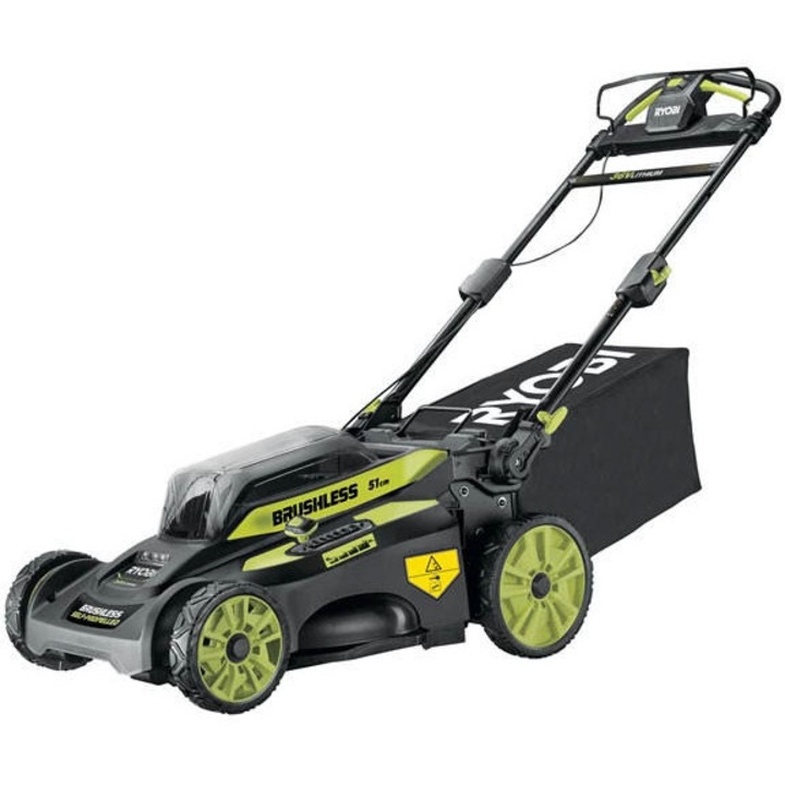 Ryobi MAX POWER RY36LMX51A-160 36v akkus szénkefementes önjárós 51cm-es fűnyíró 6, 0ah akku, töltő