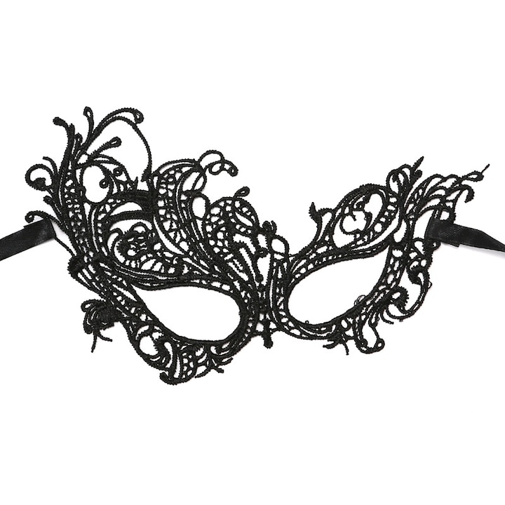 Карнавална маска за очи, черна