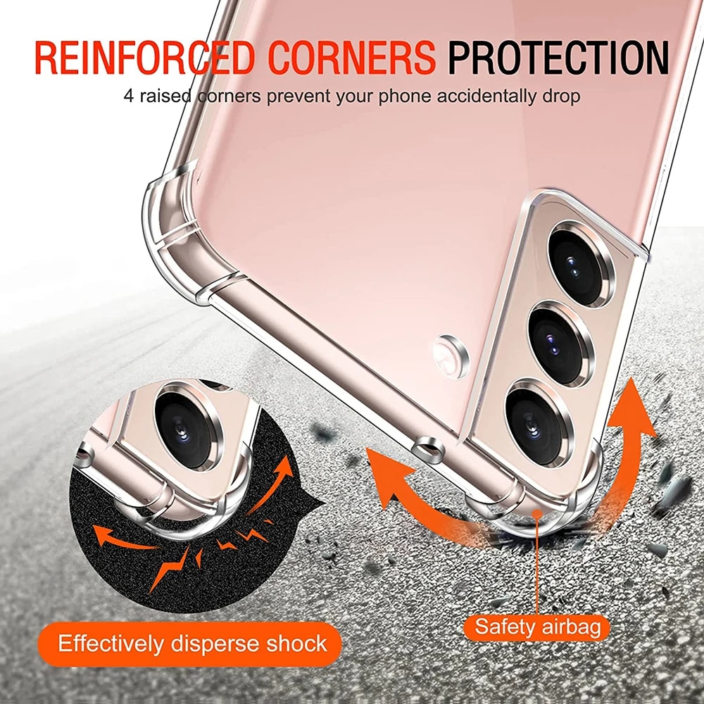 Husa de silicon pentru Samsung Galaxy S23 Plus, Slim Anti-Soc, TPU, Potrivire perfecta, Flexibil, Durabil, Colturi rezistente la impact, Transparenta completa