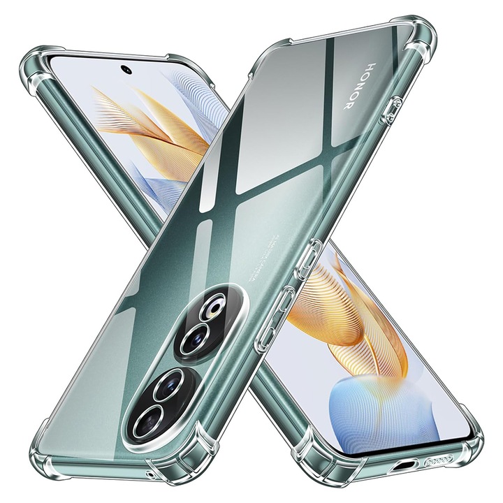 Калъф за Honor X50 Pro - Techsuit Shockproof Clear Silicone - Clear