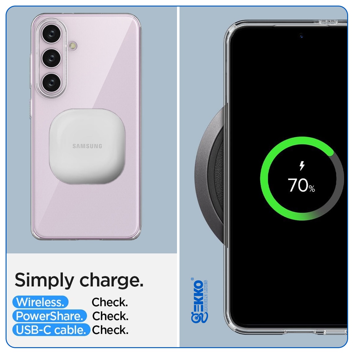 Husa pentru Samsung S24 Plus, din silicon gel, Clear, Ultrasubtire 0.3mm, Gekko, Transparenta
