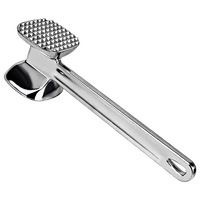 Ciocan pentru fragezirea carnii, Minetgnon®, Aliaj de aluminiu, 22.5cm, Argintiu