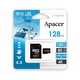 Карта с памет, Apacer microSDXC 128GB, UHS-I, U3, V30, A2, Adapter, AP128GMCSX10U8-R