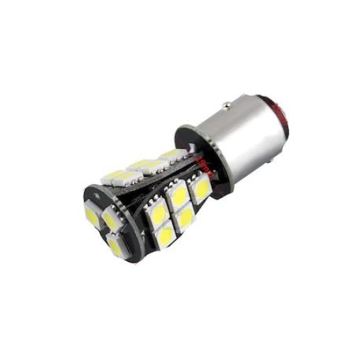 Set 2 becuri auto BAY15D 18 LED LUX SMD 5730 doua faze CANBUS 24V - eMAG.ro