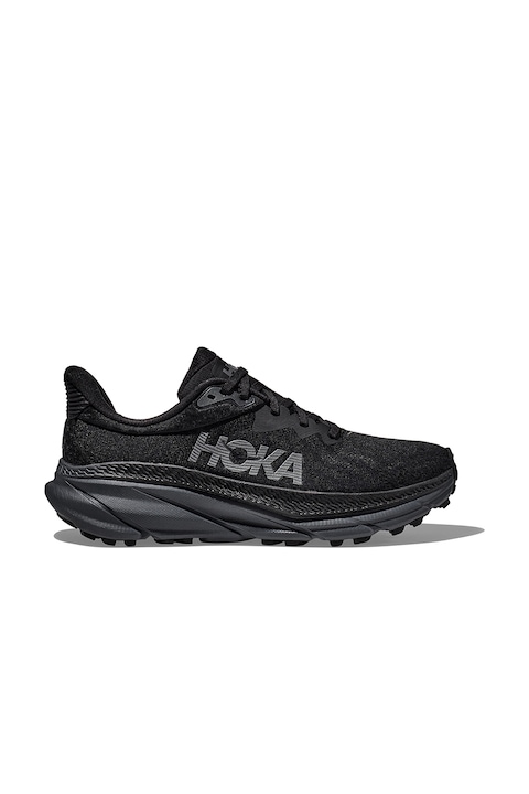 Hoka, Pantofi tricotati cu logo pentru alergare Challenger ATR 7, Negru