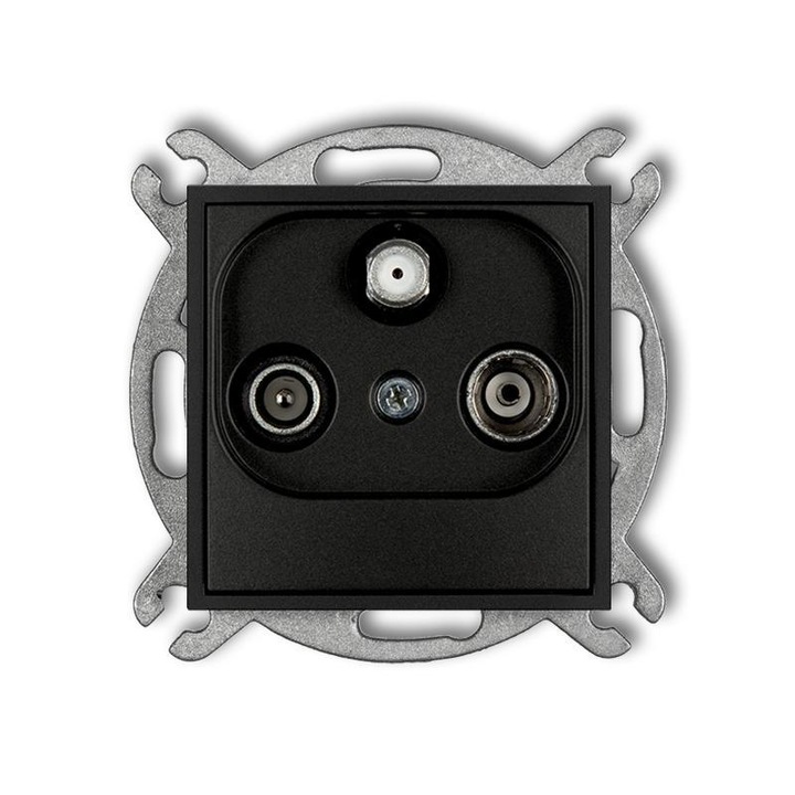 Egypólusú kapcsoló, Karlik, 10dB, Fekete