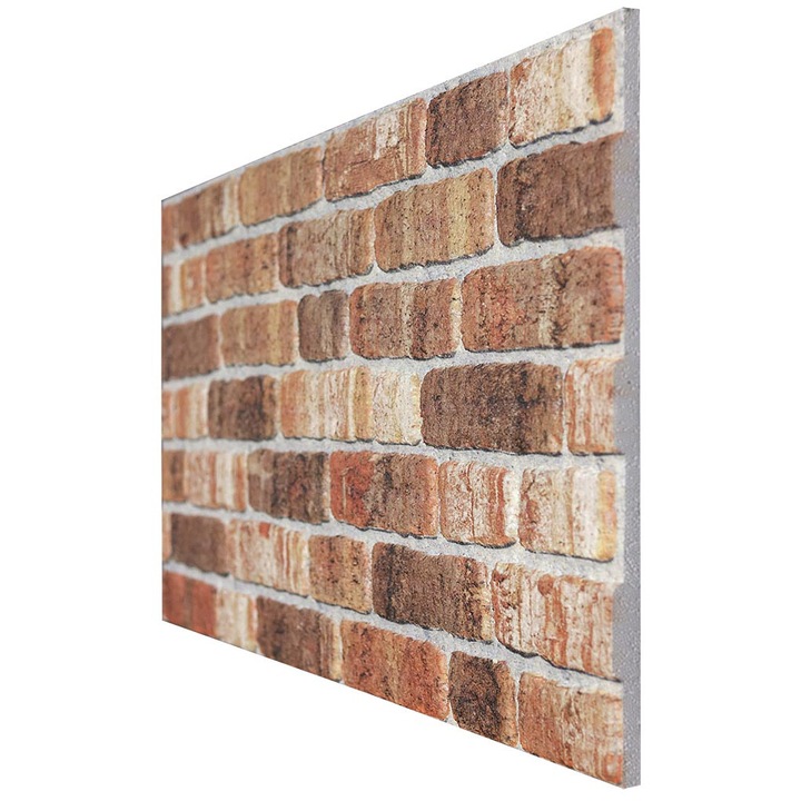 Dekoratív polisztirol lemez, téglautánzat, 651-207, 120 x 50 x 2 cm
