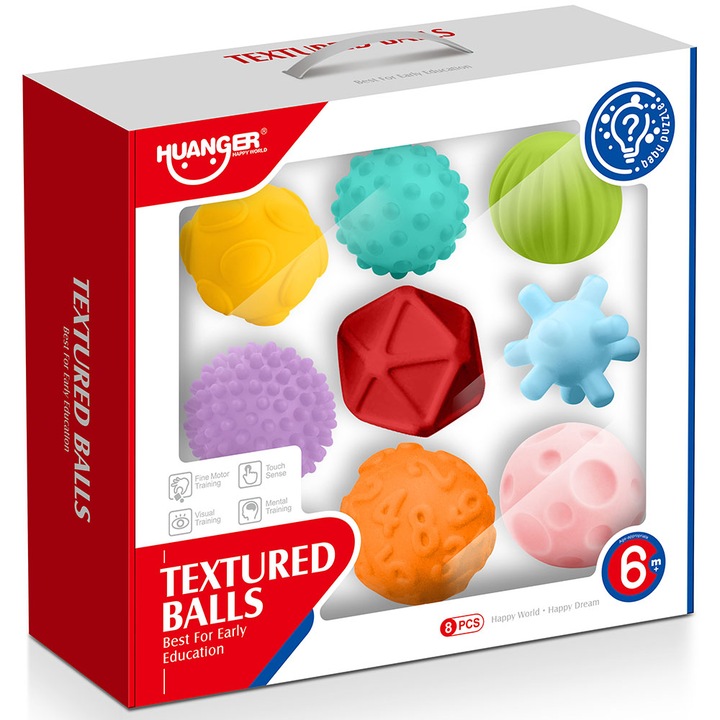 Set 8 bile senzoriale Mappy Soft