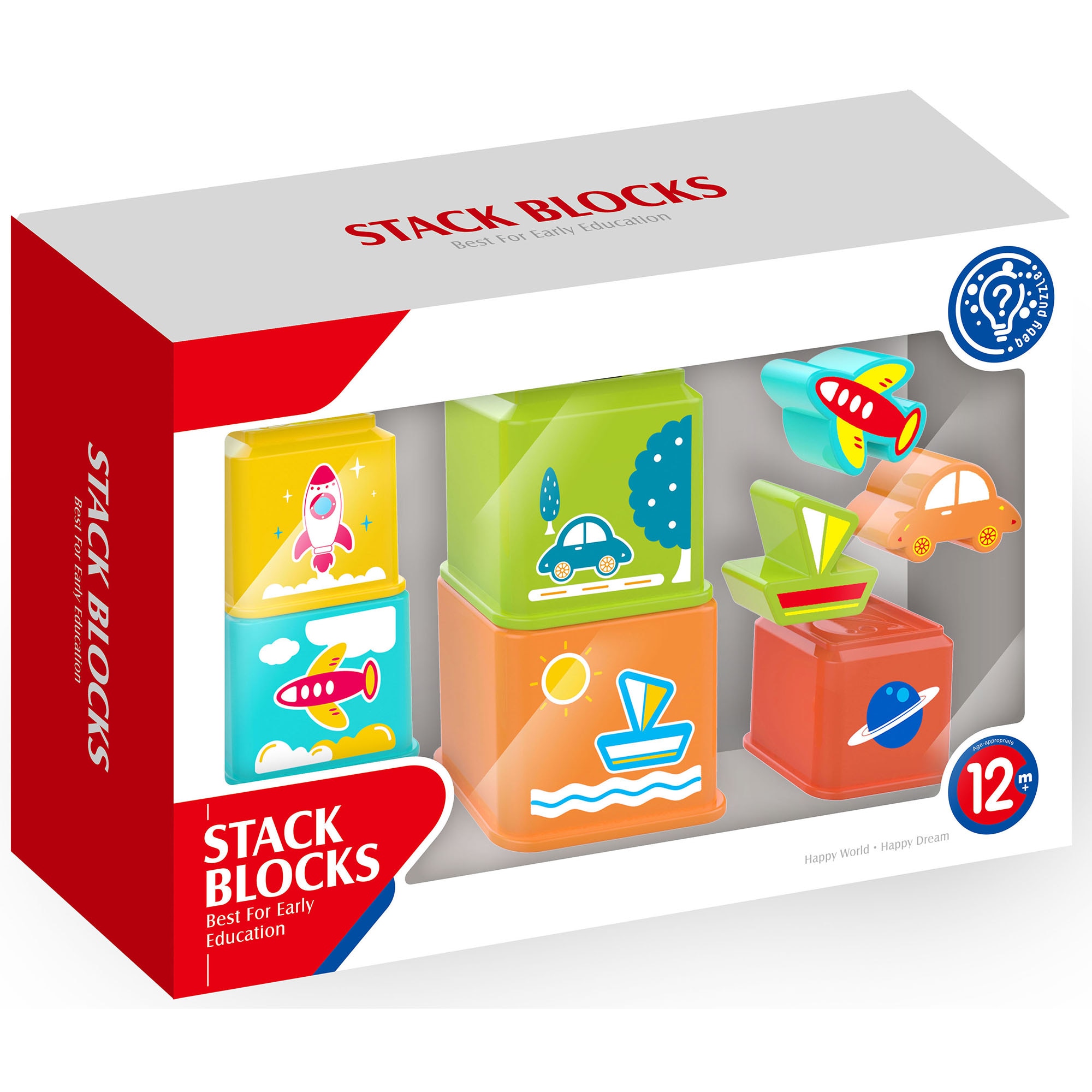 Set corpuri stacabile Mappy Puzzle