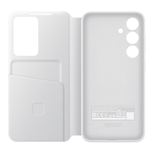 Husa de protectie Samsung Smart View Wallet Case pentru Galaxy S24, White