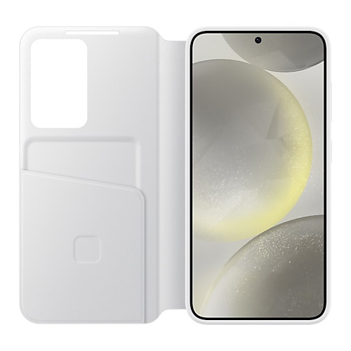Husa de protectie Samsung Smart View Wallet Case pentru Galaxy S24, White