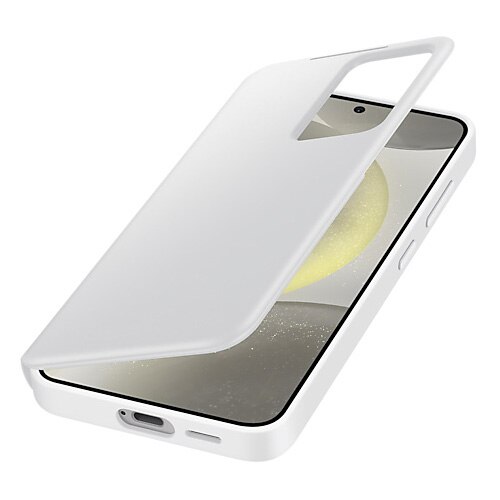 Husa de protectie Samsung Smart View Wallet Case pentru Galaxy S24, White