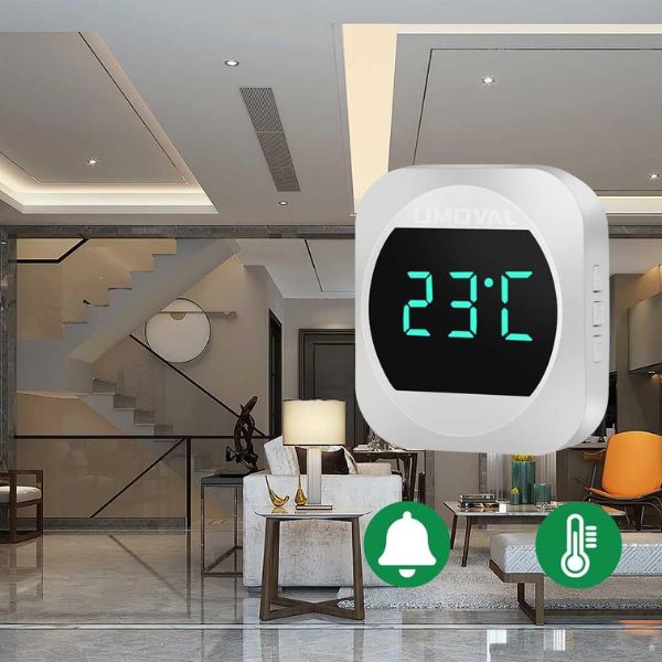 Sonerie wireless, Afisaj LCD, Termometru, 38 melodii si 4 nivele de ...