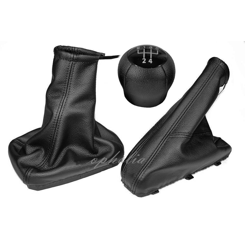 Aforce Auto Black Stitch Handbrake Cover For Vauxhall Opel Corsa C (2000-2006)