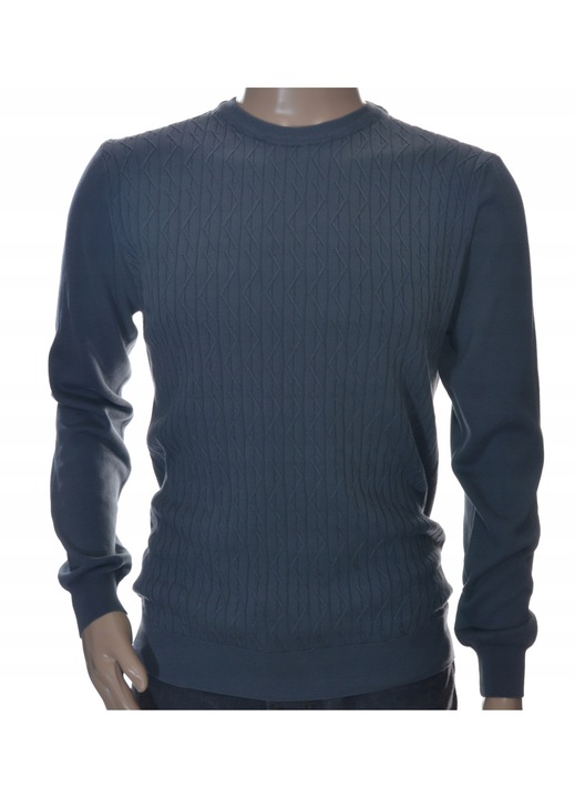 Ferfi pulover, Strokers, Pamut, Sotetszurke, Grafitszürke, XL