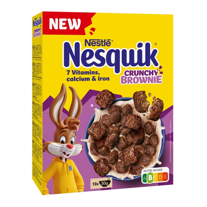 Зърнена закуска, Nesquik Crunchy Brownie, 300г