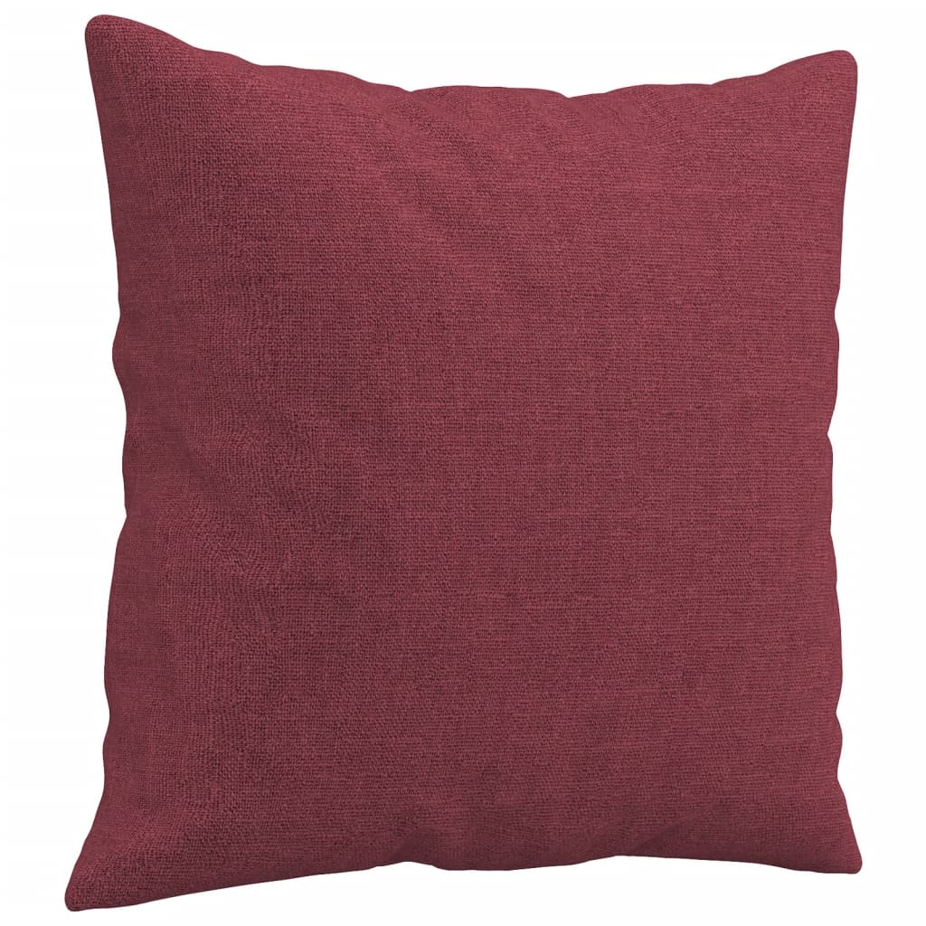 Canapea cu 3 locuri cu pernute vidaXL, rosu vin, 180 cm, textil, 26.79 ...