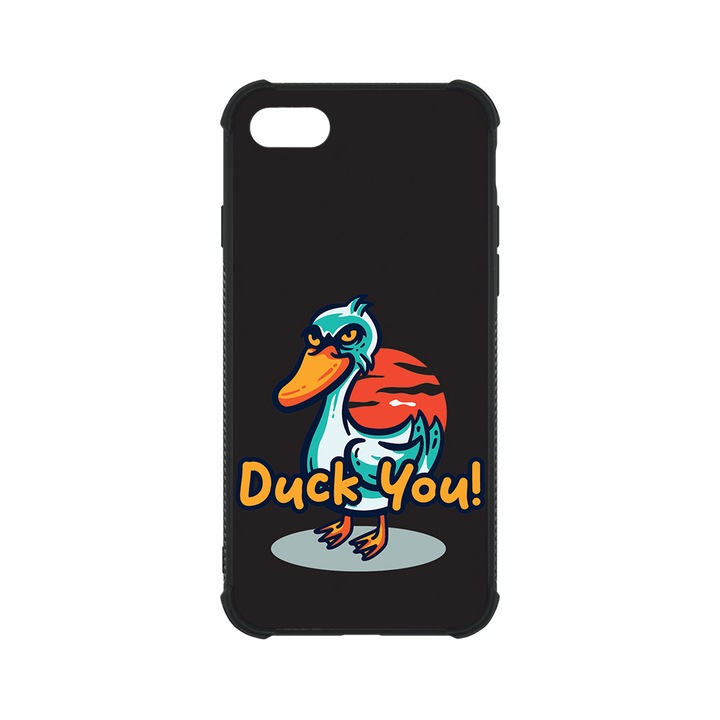 BestCase MaxSafe Glassy telefontok, Apple iPhone SE 3 / SE 2 / 8 / 7, Duck You, HD színek, Anti Shock megerõsített sarkok, Kamera Védelem, G 1072