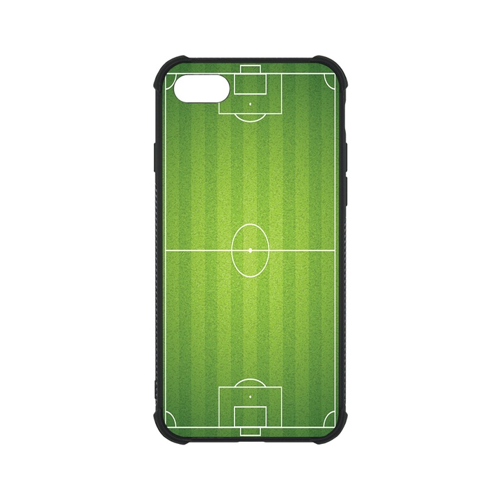 BestCase MaxSafe Glassy telefontok, Apple iPhone SE 3 / SE 2 / 8 / 7, Football Field, HD színek, Anti Shock megerõsített sarkok, Kamera Védelem, G 1197