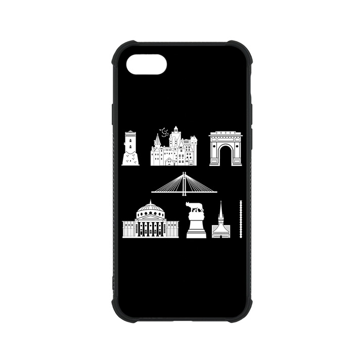 BestCase MaxSafe Glassy telefontok, Apple iPhone SE 3 / SE 2 / 8 / 7, Bucharest, HD színek, Anti Shock megerõsített sarkok, Kamera Védelem, G 1180